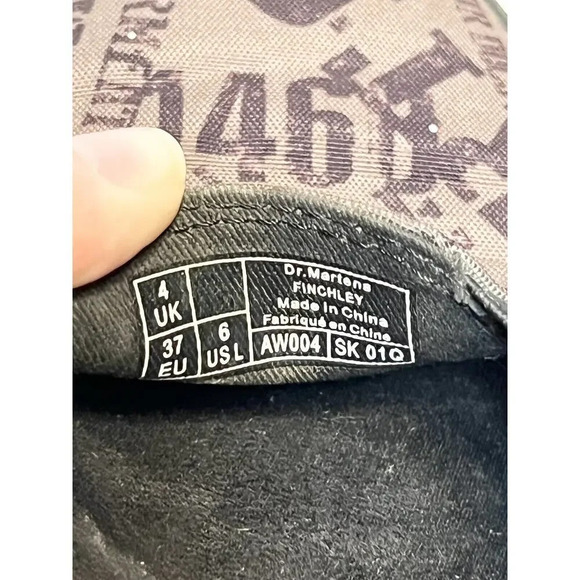 Dr. Martens Docs Finchley Canvas Slip On Logo Shoes Sneakers Women’s Size 6 - Picture 9 of 9